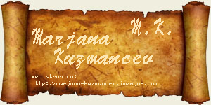 Marjana Kuzmančev vizit kartica
